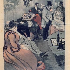 Théophile Alexandre Steinlen - Illustration pour La Maison Tellier, de Guy de Maupassant - couverture de Gil Blas, 9 octobre 1892
