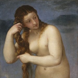 Titien (Tiziano Vecellio) - Vénus sortant de la mer (dite Vénus Anadyomène), 1520