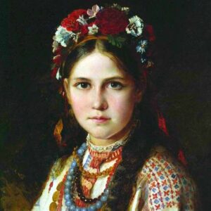 Nikolay Rachkov, Jeune fille ukrainienne (2nde moitié du XIXe siècle, Musée d'histoire régionale de Tchernihiv, Ukraine)