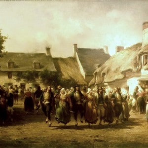 Une noce en Bretagne - Adolphe Pierre Leleux (1812–1891)