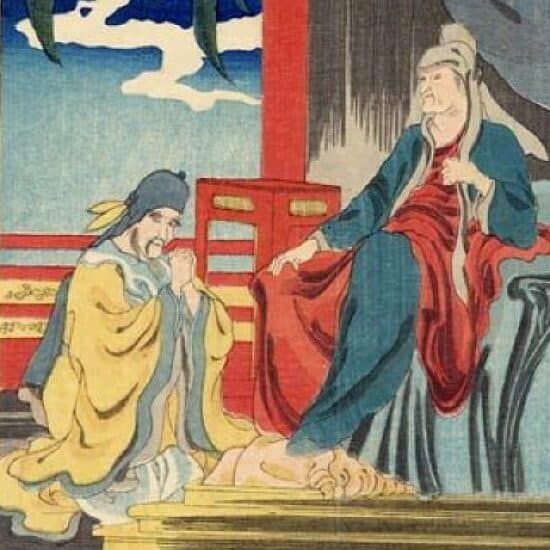 Utagawa Kuniyoshi - Exemple de piété filiale, l’Empereur Wen (1848)