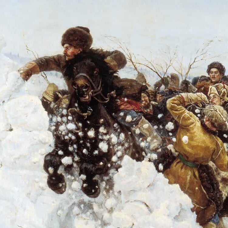 Vasilli Sourikov, La Prise de la forteresse de neige (1891)