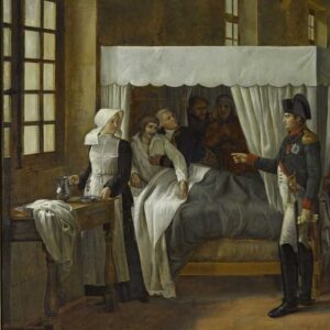 Veron-Bellecourt - Napoléon Ier visitant l'infirmerie des Invalides, 11 février 1808