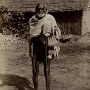 Vieux mendiant de Lucknow vers 1880