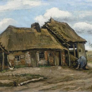 Vincent Van Gogh - Paysanne devant une chaumière (1885)