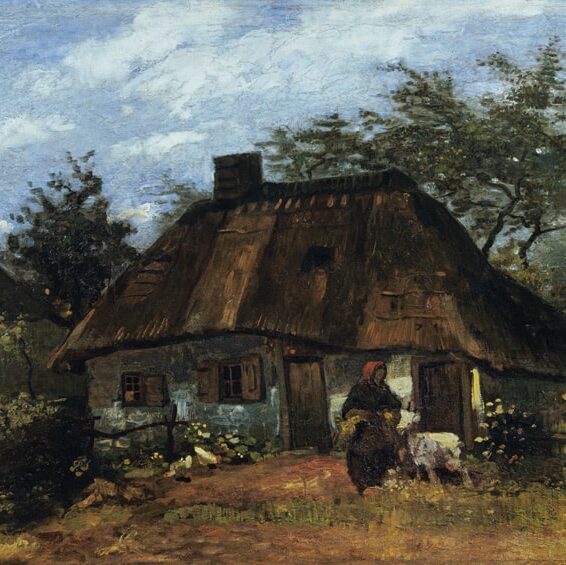 Vincent van Gogh - Chaumière à Nuenen (1885)