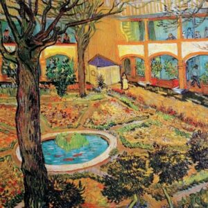 Vincent van Gogh - La cour de l'hôpital d'Arles (1889)