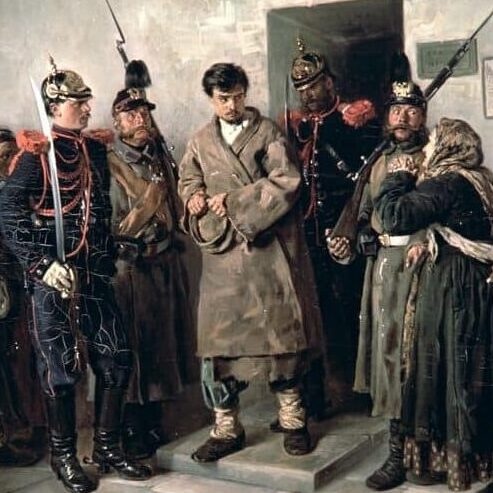 Vladimir Egorovic Makovsky - Le Condamné (1879)