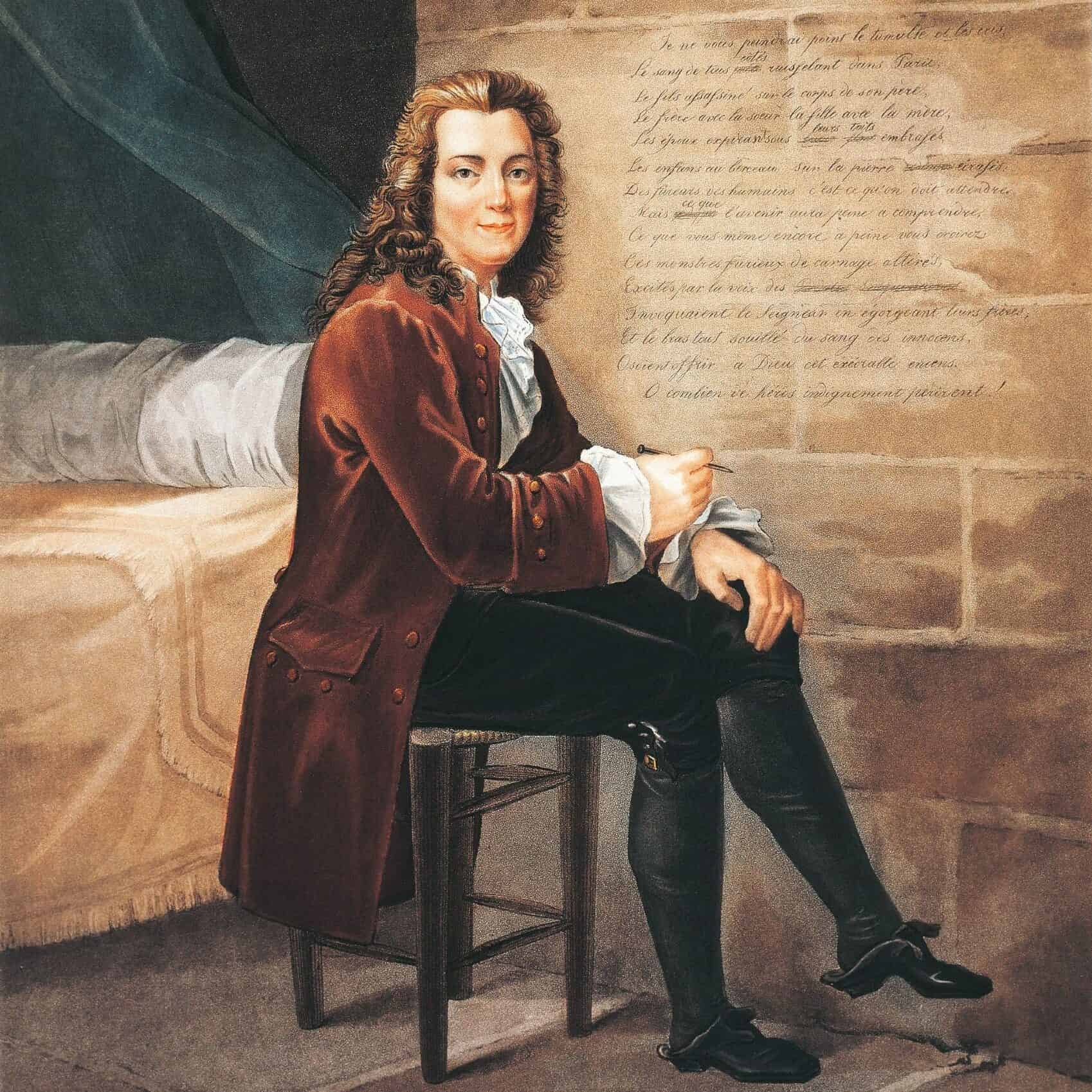 Voltaire à la Bastille composant la Henriade