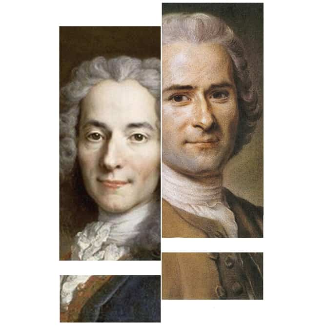 Voltaire-et-Jean-Jacques-Rousseau