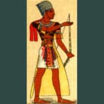 Pharaon égyptien, illustration de 1907