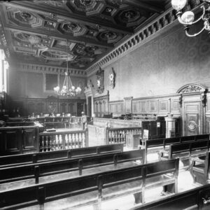 Vue intérieure de la Cour d'Assises du Palais de Justice (1914)