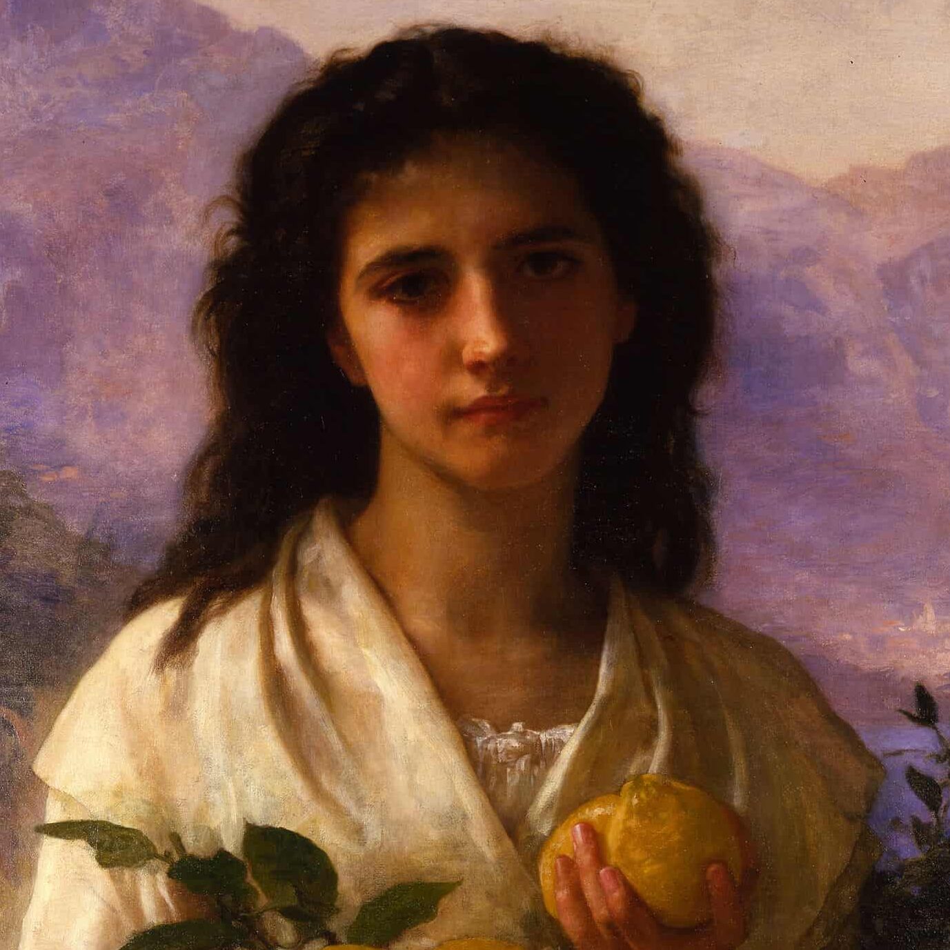 William Adolphe Bouguereau, Fille tenant des citrons (1899)