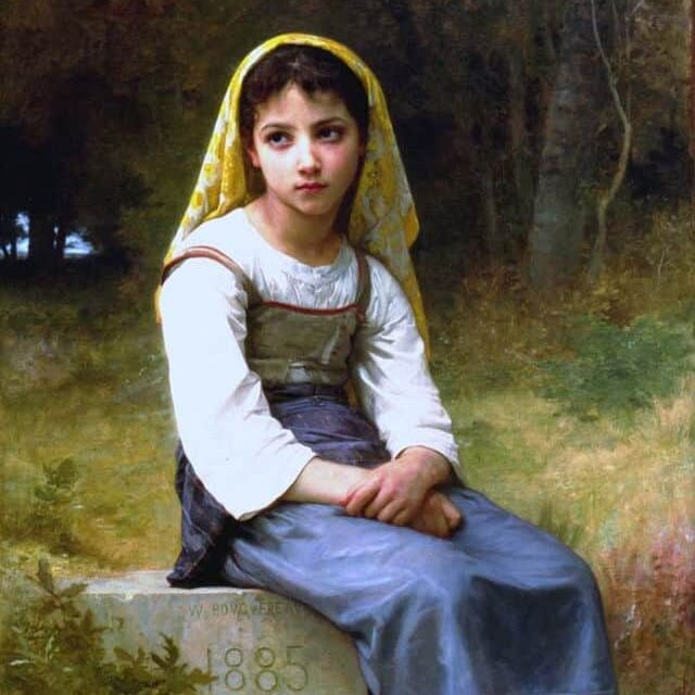 William Adolphe Bouguereau - Meditation (1885)
