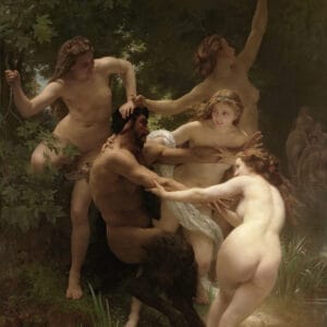 William-Adolphe Bouguereau - Nymphes et satyre (1873)