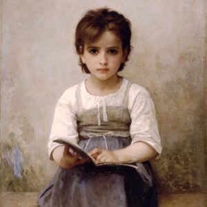 William-Adolphe Bouguereau - La Leçon difficile (1884)