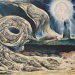 William Blake - Dante, Divine Comédie, L'Enfer, Chant V, 37-138 - The Lovers' Whirlwind, Francesca da Rimini and Paolo Malatesta (entre 1824 et 1827)
