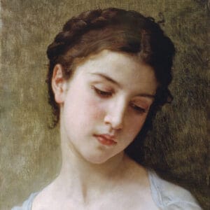 William Bouguereau - Portrait de jeune fille (1898)