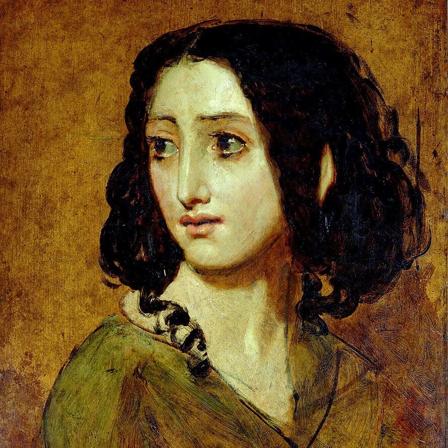 William Etty Yorag - Portrait of Mlle Rachel (1841-1845)