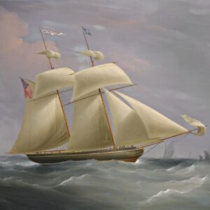 William John Huggins, The topsail schooner