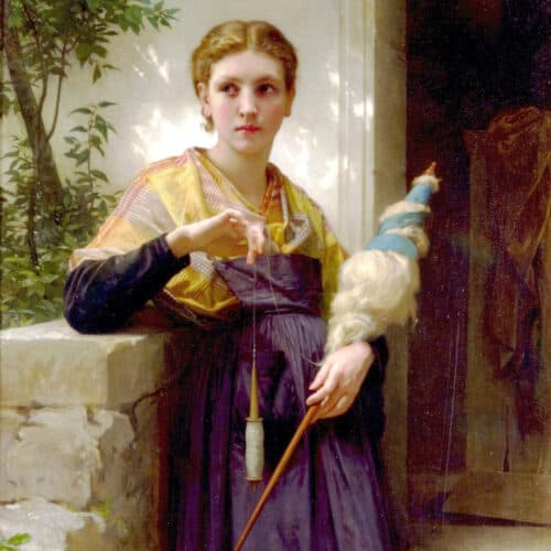 William-Adolphe Bouguereau, La Fileuse (1873)