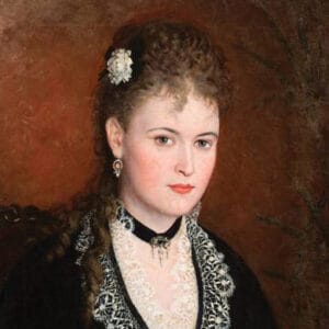 Wincenty Sleńdziński - Portrait d'une Dame (1878)