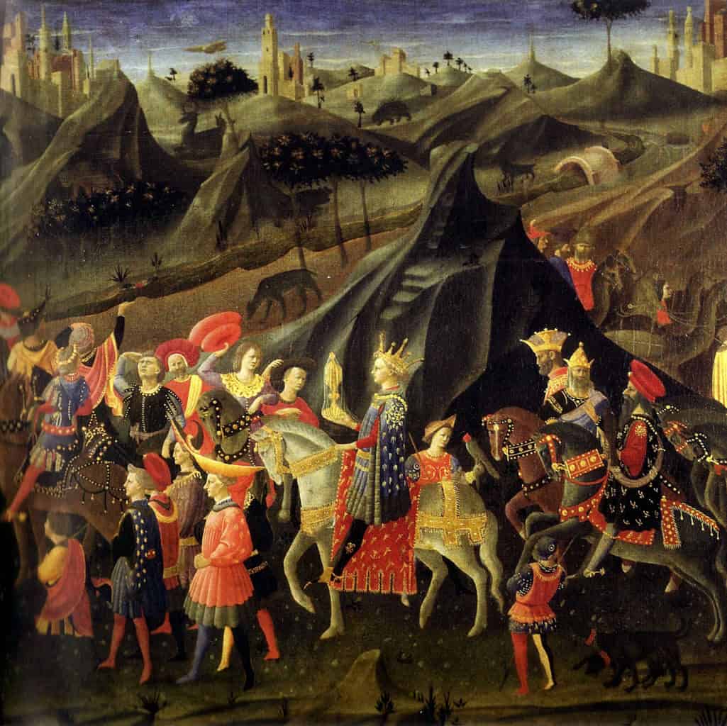 Zanobi Strozzi - Le cortège des Rois Mages (1445)