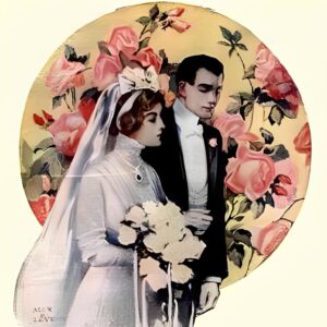 Mariés et roses