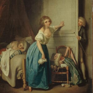 Louis Léopold Boilly (1761-1845). "L'Indiscret", entre 1795 et 1800. Huile sur toile. Paris, musée Cognacq-Jay.