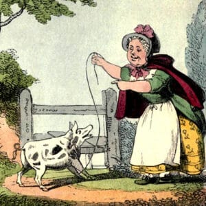 la vieille femme et son cochon