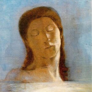 Les yeux clos, Odilon Redon (1890, Musée d'Orsay)